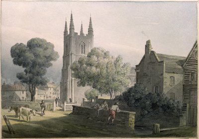 Croydon Parish Church by John Preston Neale